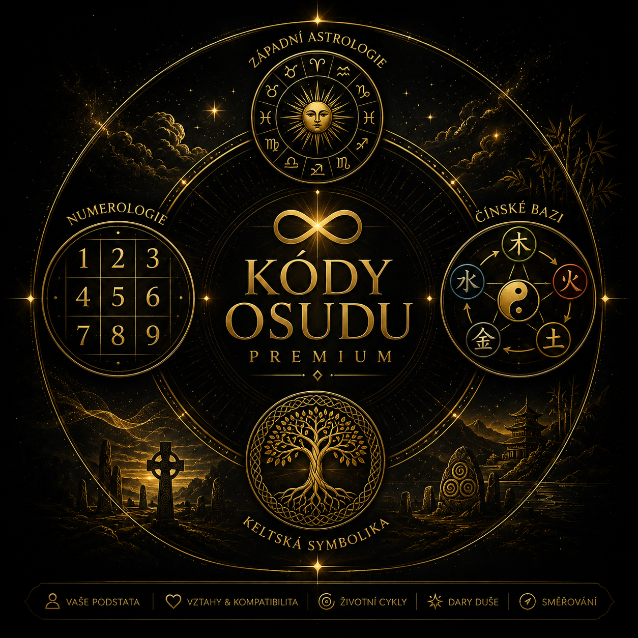 Kódy Osudu Premium – osobní a partnerské rozbory